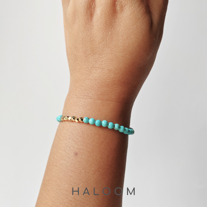 Turquoise bracelet 4mm