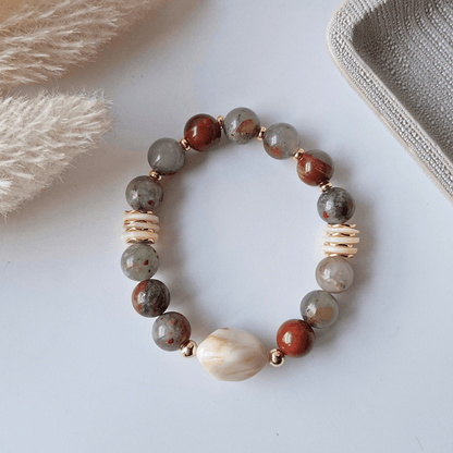 Clean Slate | African Bloodstone Crystal Bracelet