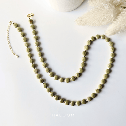 Alashan Jasper Necklace for Calm & Strength.
