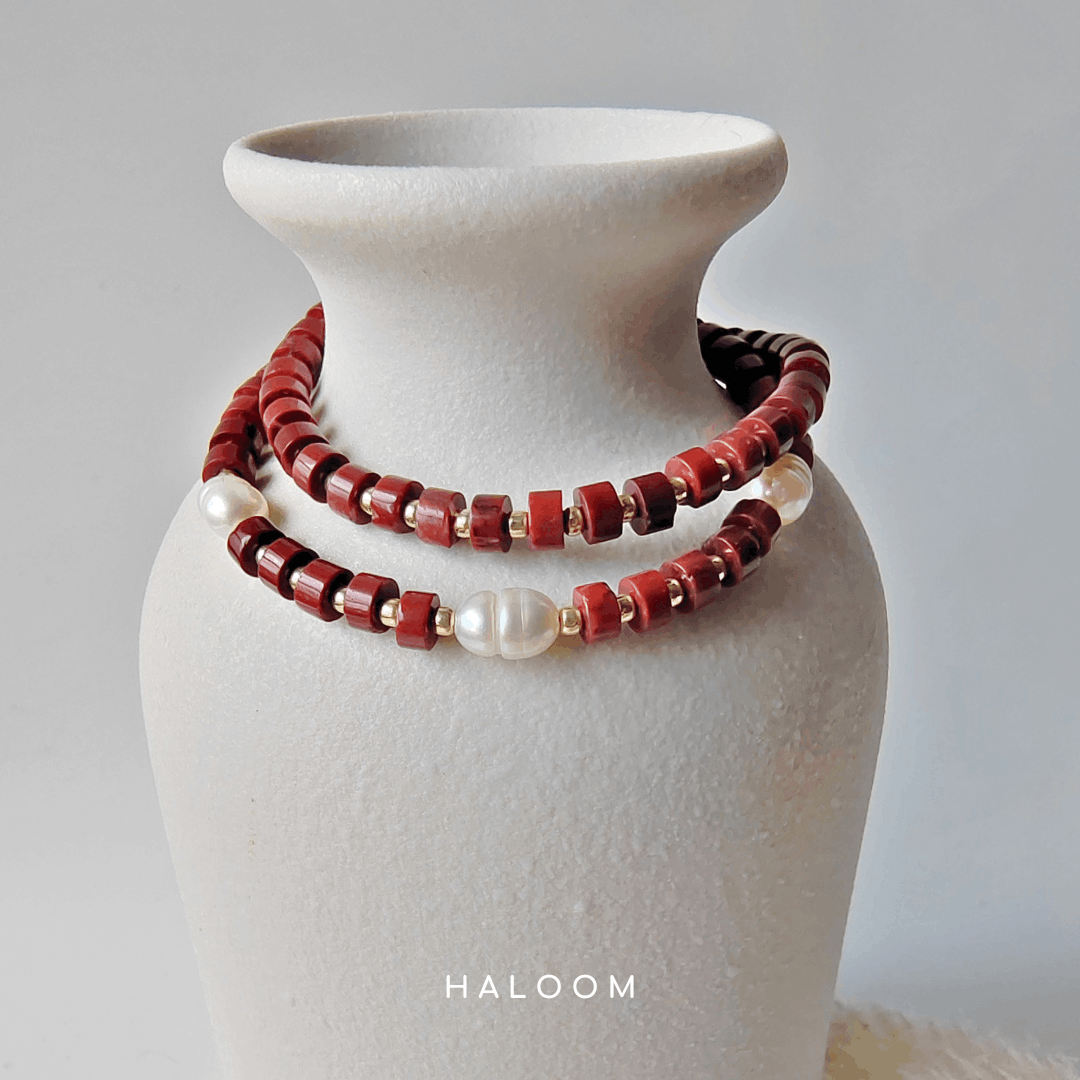 Brecciated Jasper Bracelet for Vitality & Grounding