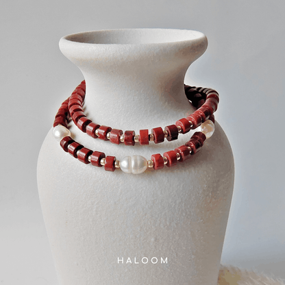 Brecciated Jasper Bracelet for Vitality & Grounding