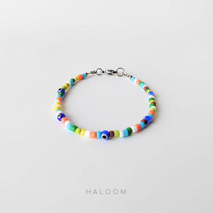 Playful evil eye bracelet