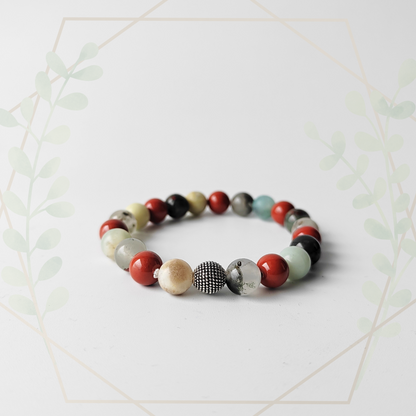Fire & Flow | Bloodstone, Red Jasper & Amazonite