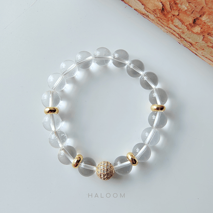 Clear Quartz bracelet (10mm)