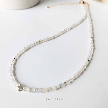 Protect & Soothe - Blue moonstone necklace.