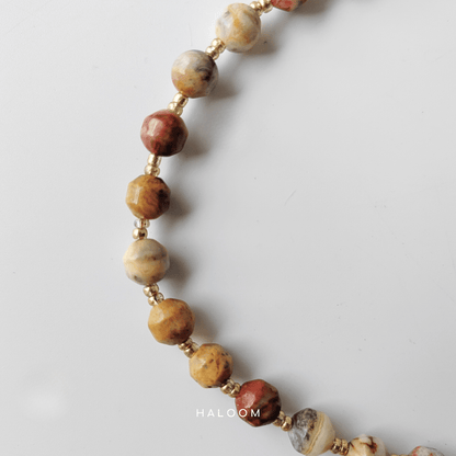 Resilience crazy lace agate necklace