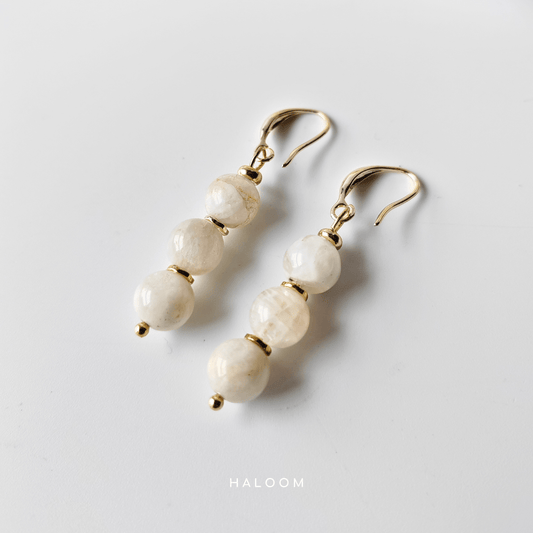 Moonstone Glow earrings