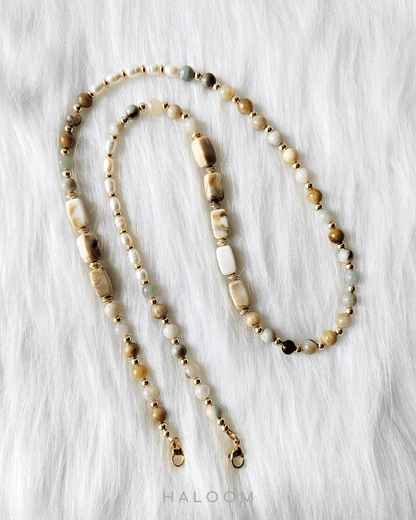 Rantaian Bicara - Amazonite Necklace and Glasses Chain.