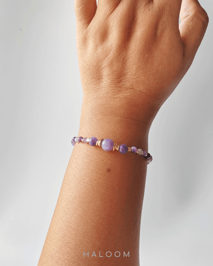 Lepidolite anxiety bracelet