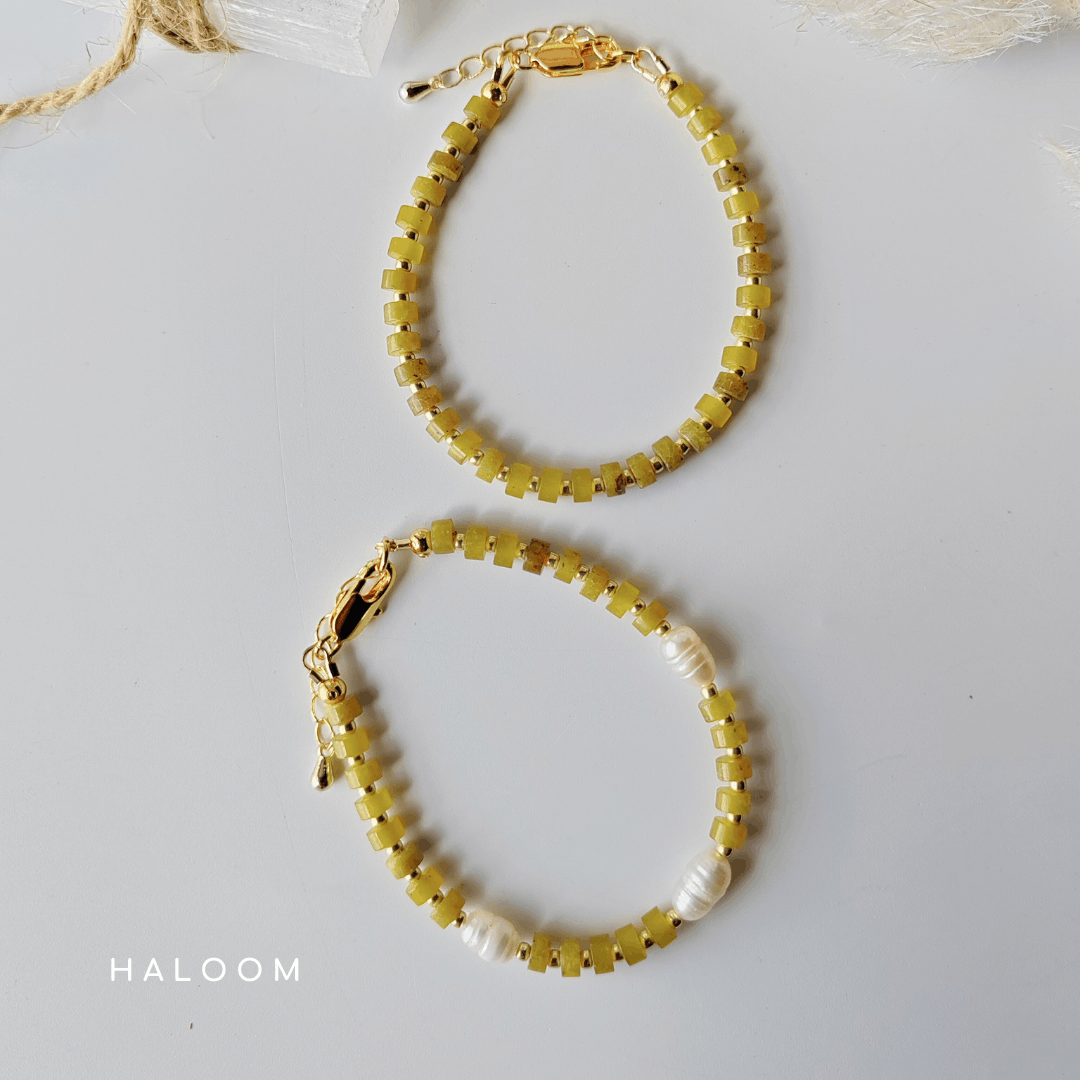Lemon Jade Bracelet for Joy & Positivity