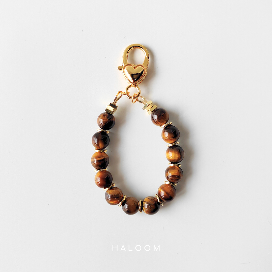 Tiger’s Eye intention charm – for wealth and determination