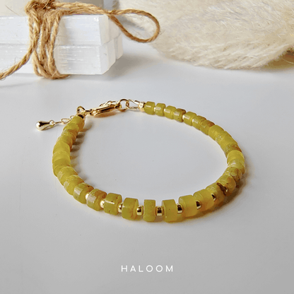 Lemon Jade Bracelet for Joy & Positivity