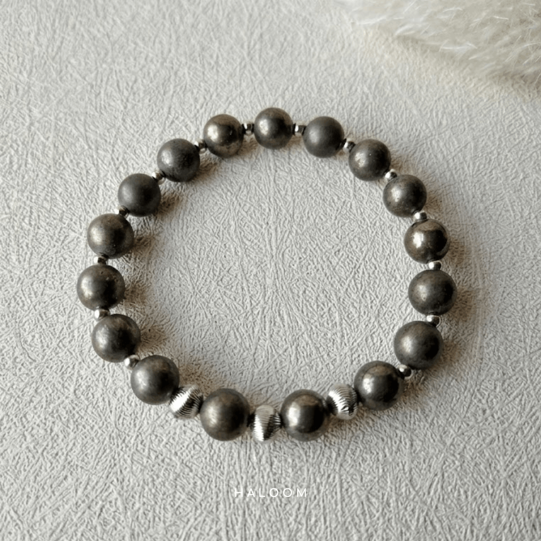 Ambition & Abundance Pyrite Bracelet