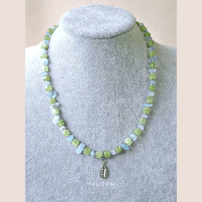 High-Vibe Abundance | Peridot & Aquamarine Bracelet & Necklace
