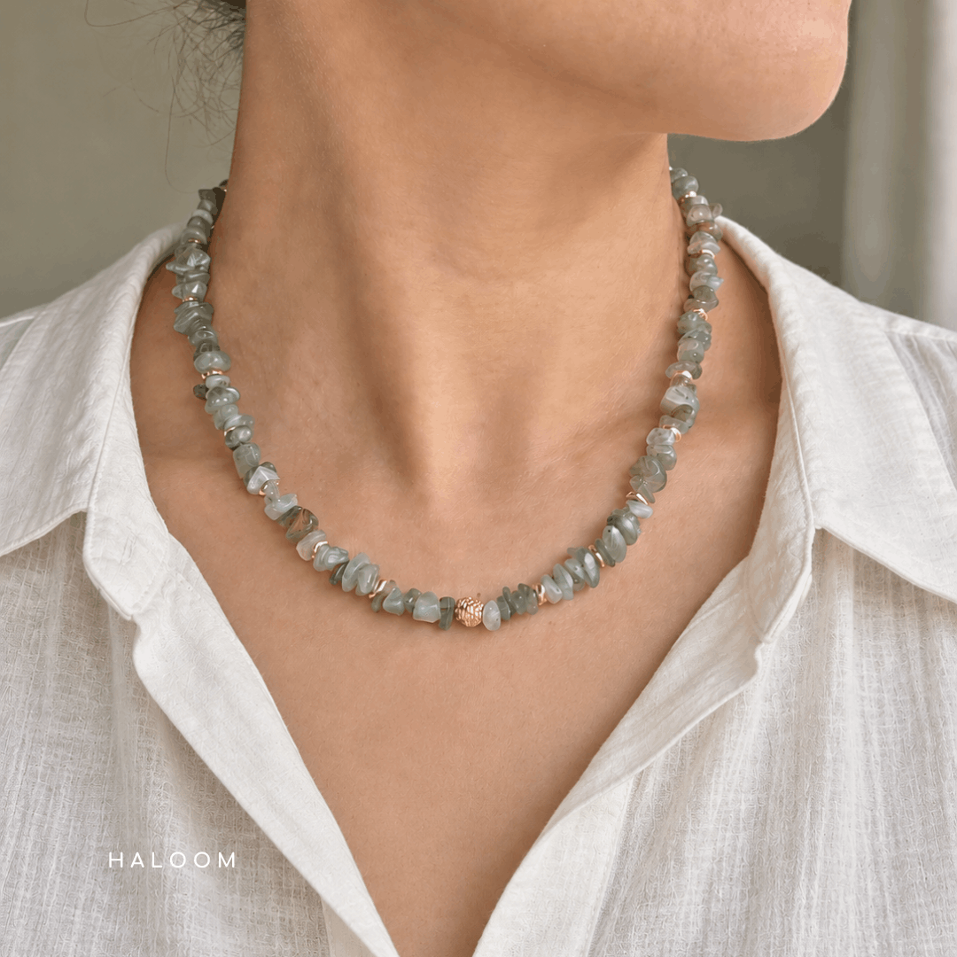 Mystic Flash | Labradorite Chip Necklace