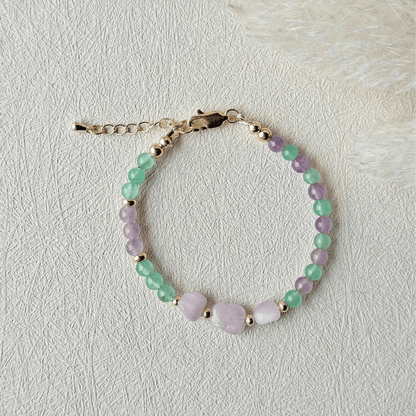 Lavender Dreams | Light amethyst+ green aventurine + kunzite