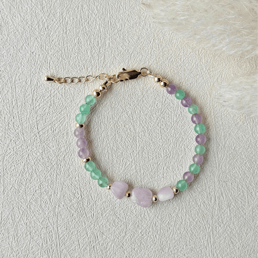 Lavender Dreams | Light amethyst+ green aventurine + kunzite