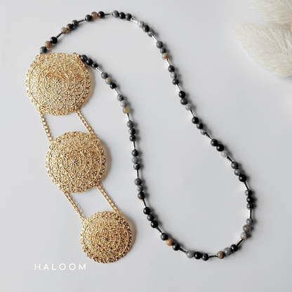 Rantaian Bumi - Indian Agate Necklace and Glasses Chain