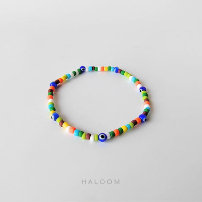 Playful evil eye bracelet