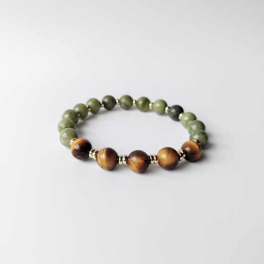 Success & Prosperity jade and tiger's eye