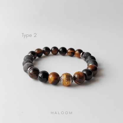 Men’s Tiger’s Eye & Labradorite Bracelet