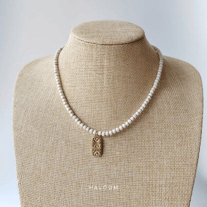 Nova howlite necklace.