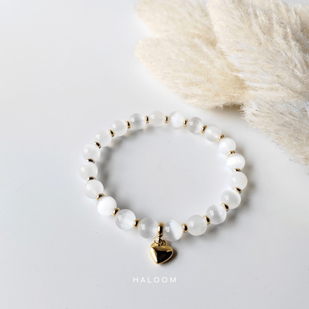 Clear Energy selenite bracelet