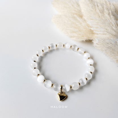 Clear Energy selenite bracelet