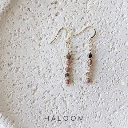 Tourmaline bar earrings