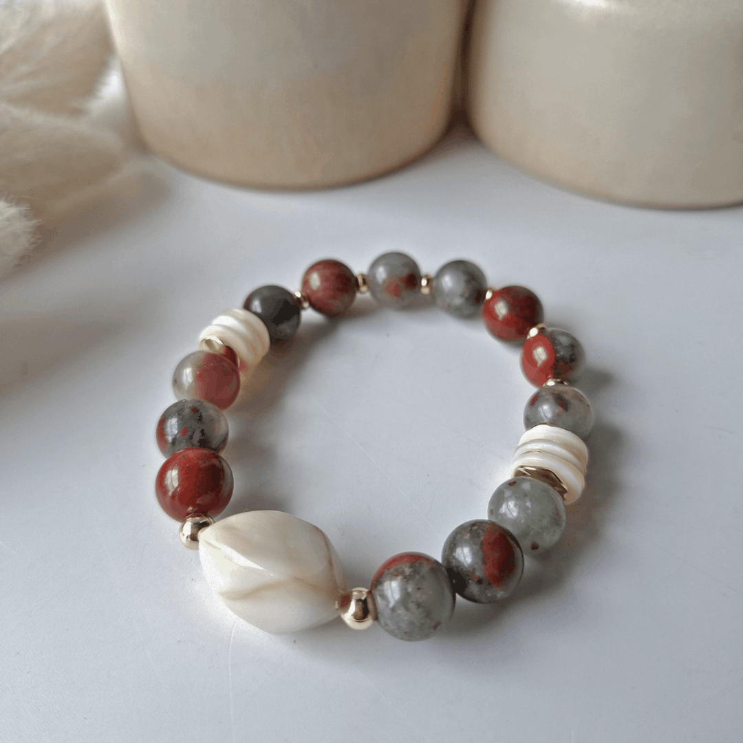 Clean Slate | African Bloodstone Crystal Bracelet