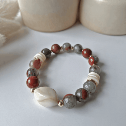 Clean Slate | African Bloodstone Crystal Bracelet