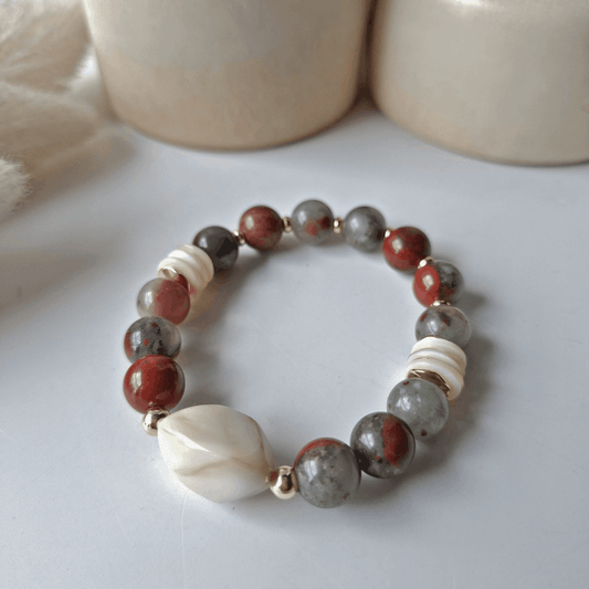 Clean Slate | African Bloodstone Crystal Bracelet