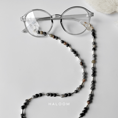 Rantaian Bumi - Indian Agate Necklace and Glasses Chain