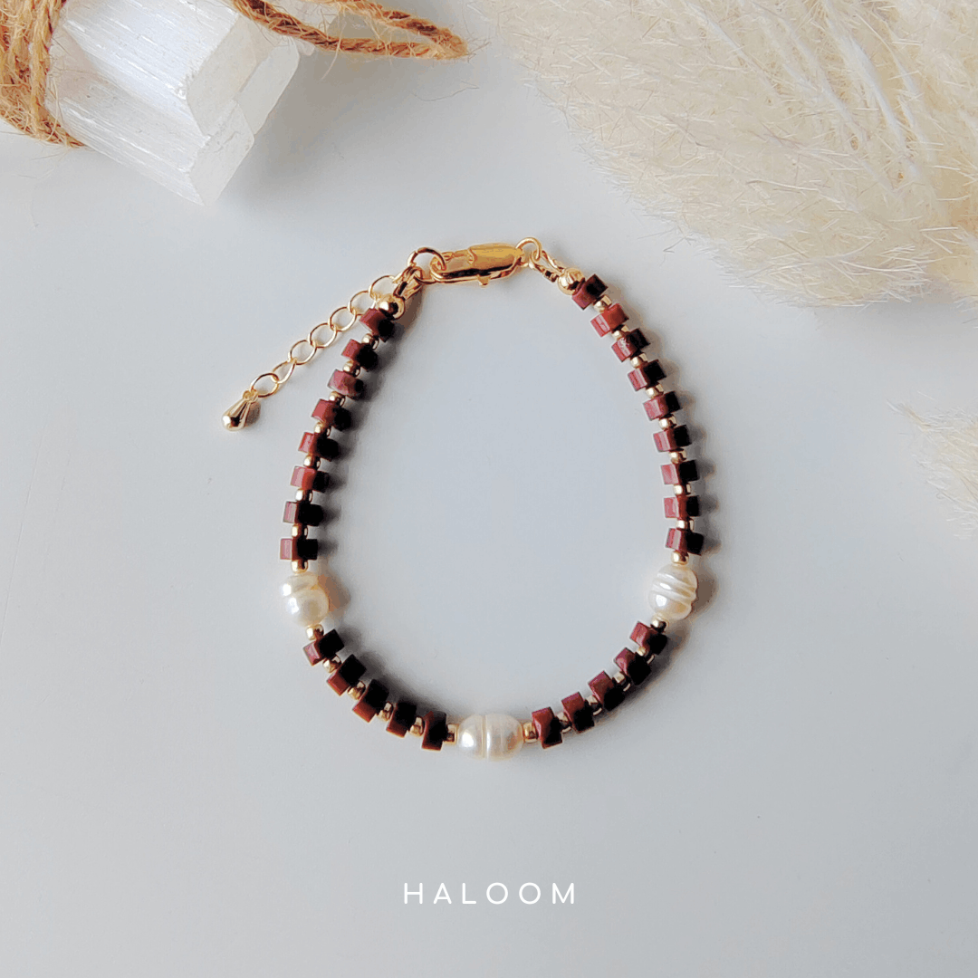 Brecciated Jasper Bracelet for Vitality & Grounding