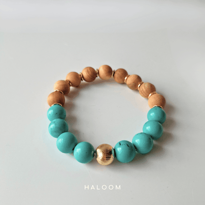 The People Pleaser's Bracelet | Turquoise + Sandalwood