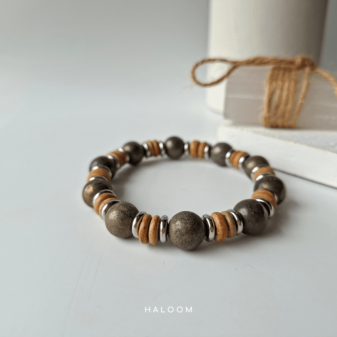 The Self-Made Bracelet | Pyrite 10mm