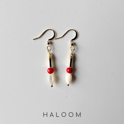 Courageous Heart with shell bracelet and earrings set