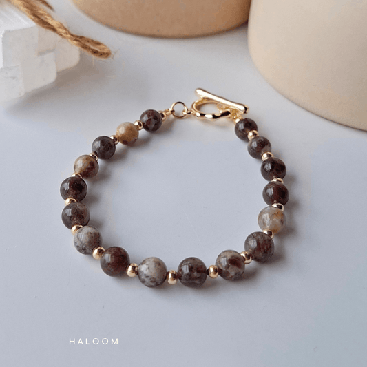 Plum Tourmaline Bracelet for Self-Love, Emotional Healing & Inner Strength