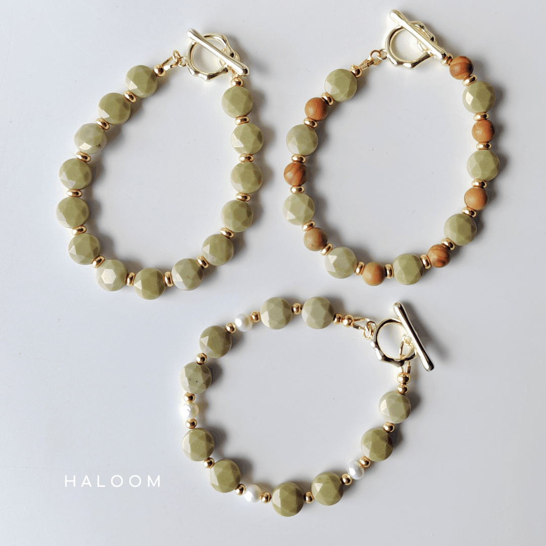 Alashan Jasper Bracelet for Calm & Strength