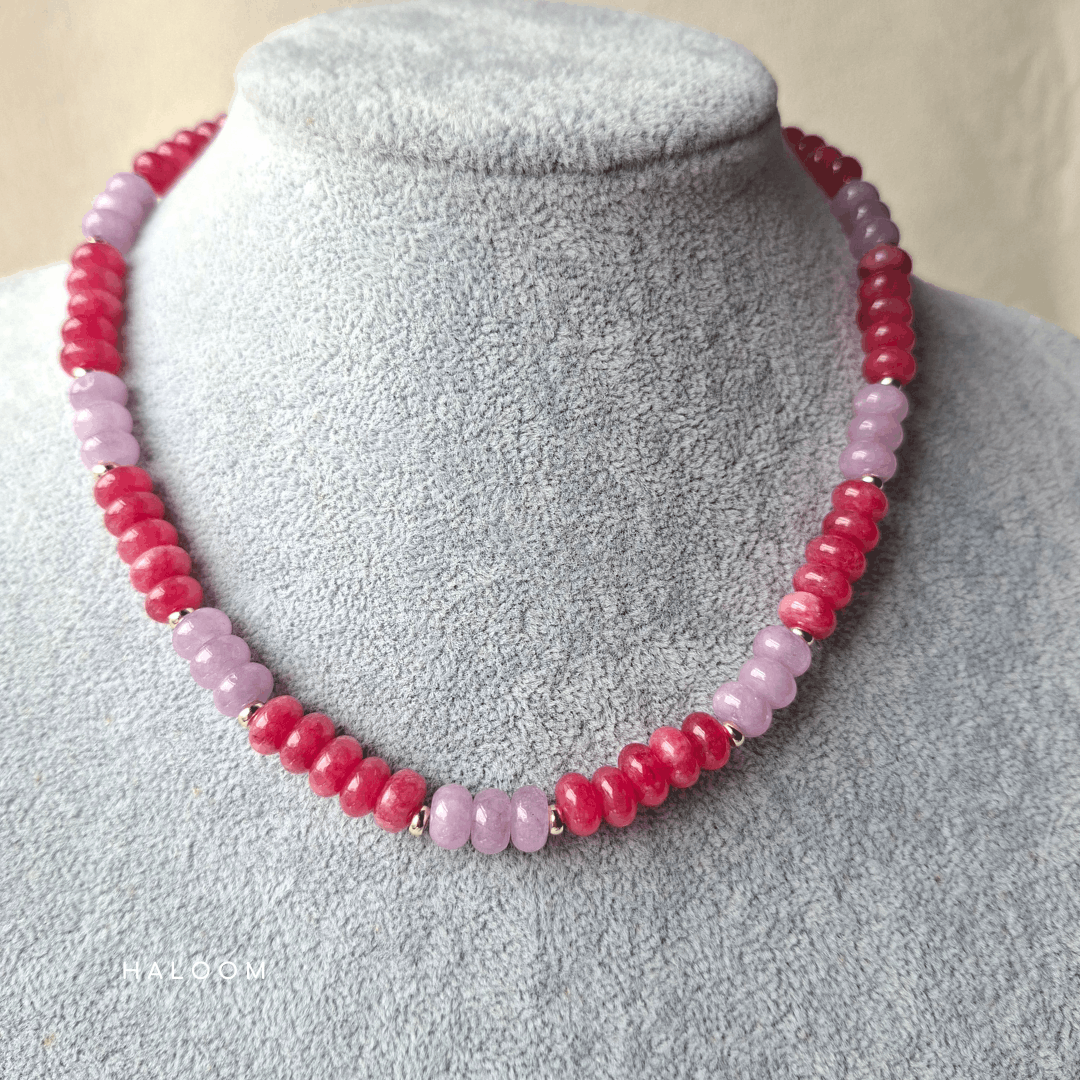 Berry Sorbet | Colour Enhanced Jade Necklace