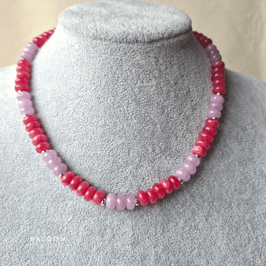 Berry Sorbet | Colour Enhanced Jade Necklace