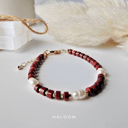 Brecciated Jasper Bracelet for Vitality & Grounding