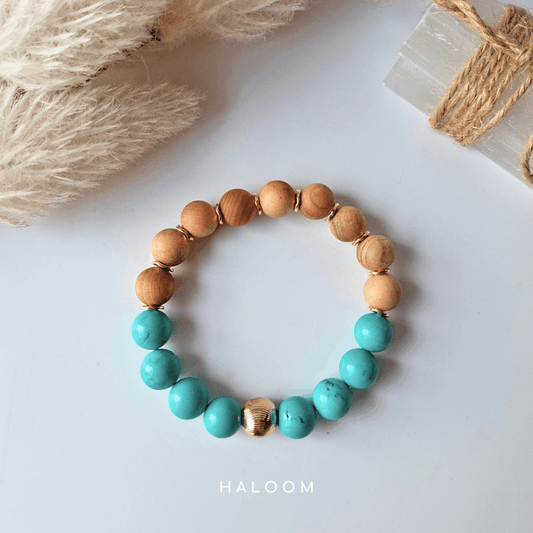 The People Pleaser's Bracelet | Turquoise + Sandalwood