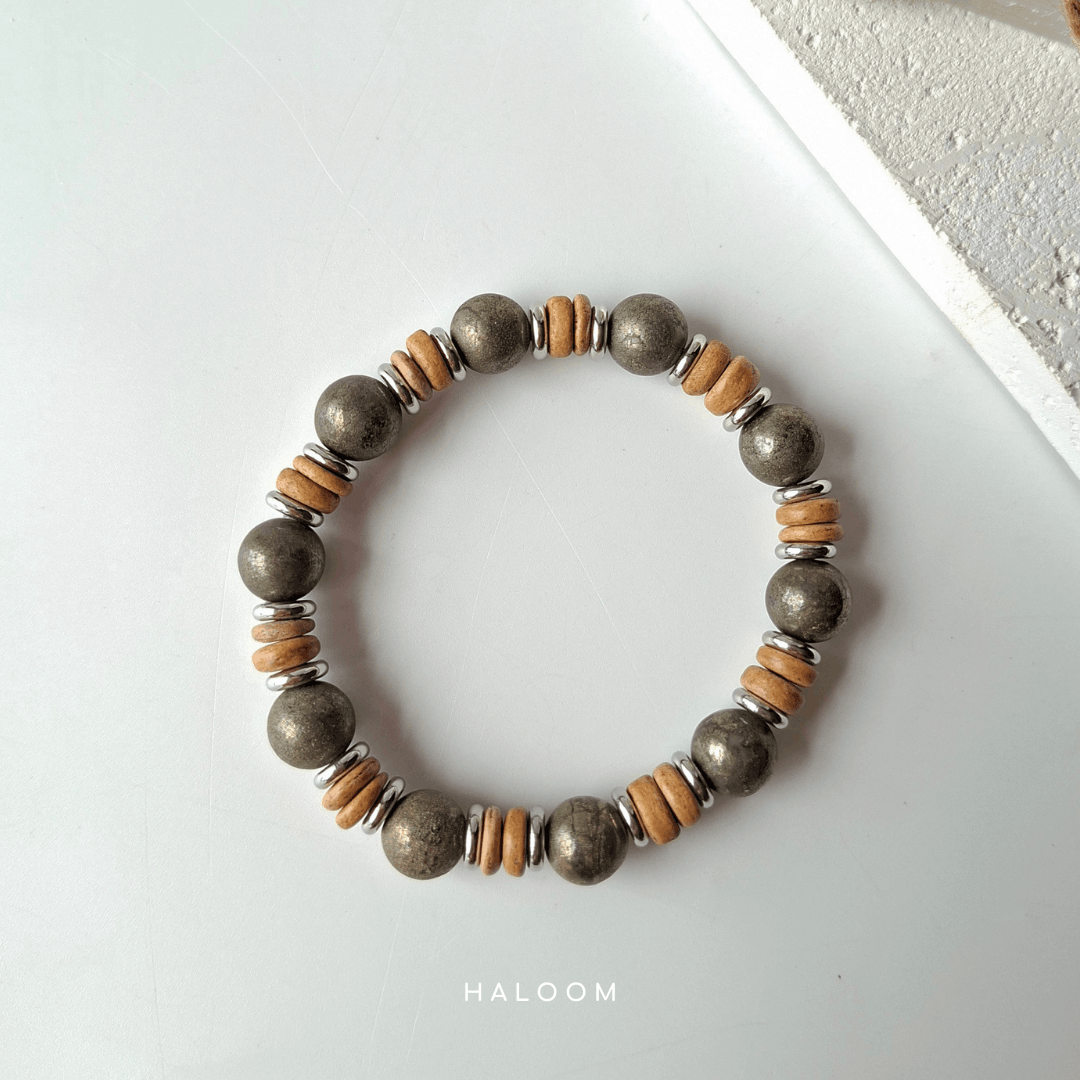 The Self-Made Bracelet | Pyrite 10mm