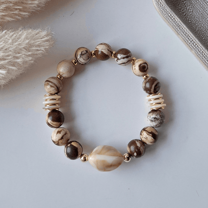 Anti-Apathy | Brown Zebra Jasper Crystal Bracelet