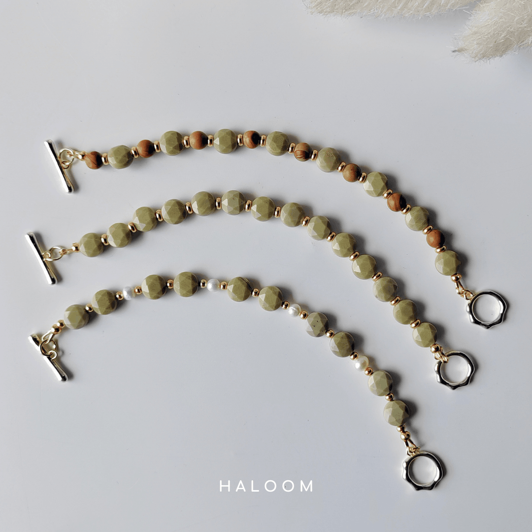 Alashan Jasper Bracelet for Calm & Strength