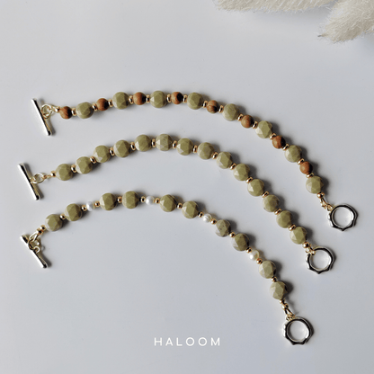 Alashan Jasper Bracelet for Calm & Strength.