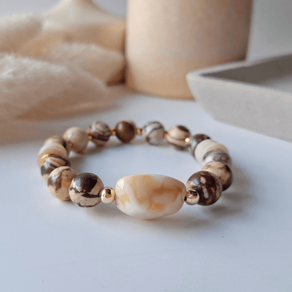 Anti-Apathy | Brown Zebra Jasper Crystal Bracelet