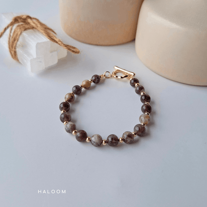 Plum Tourmaline Bracelet for Self-Love, Emotional Healing & Inner Strength