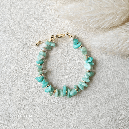 Courage & Truth | Amazonite chip bracelet